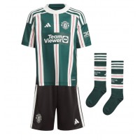 Dětský fotbalový dres Manchester United Bruno Fernandes #8 2023-24 Venkovní Krátký Rukáv (+ trenýrky)